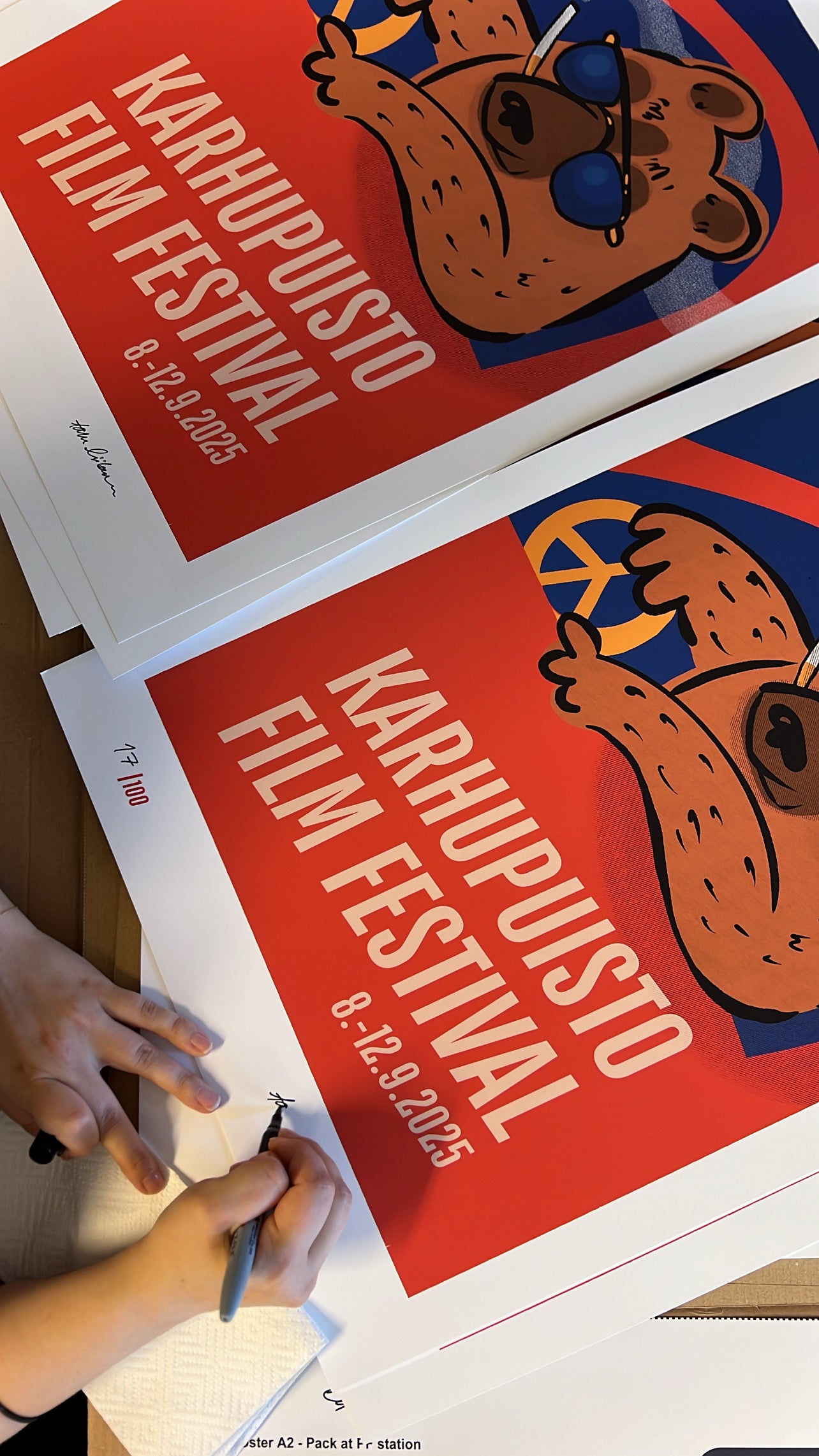 Karhupuisto Film Festival 2025 -taidejuliste