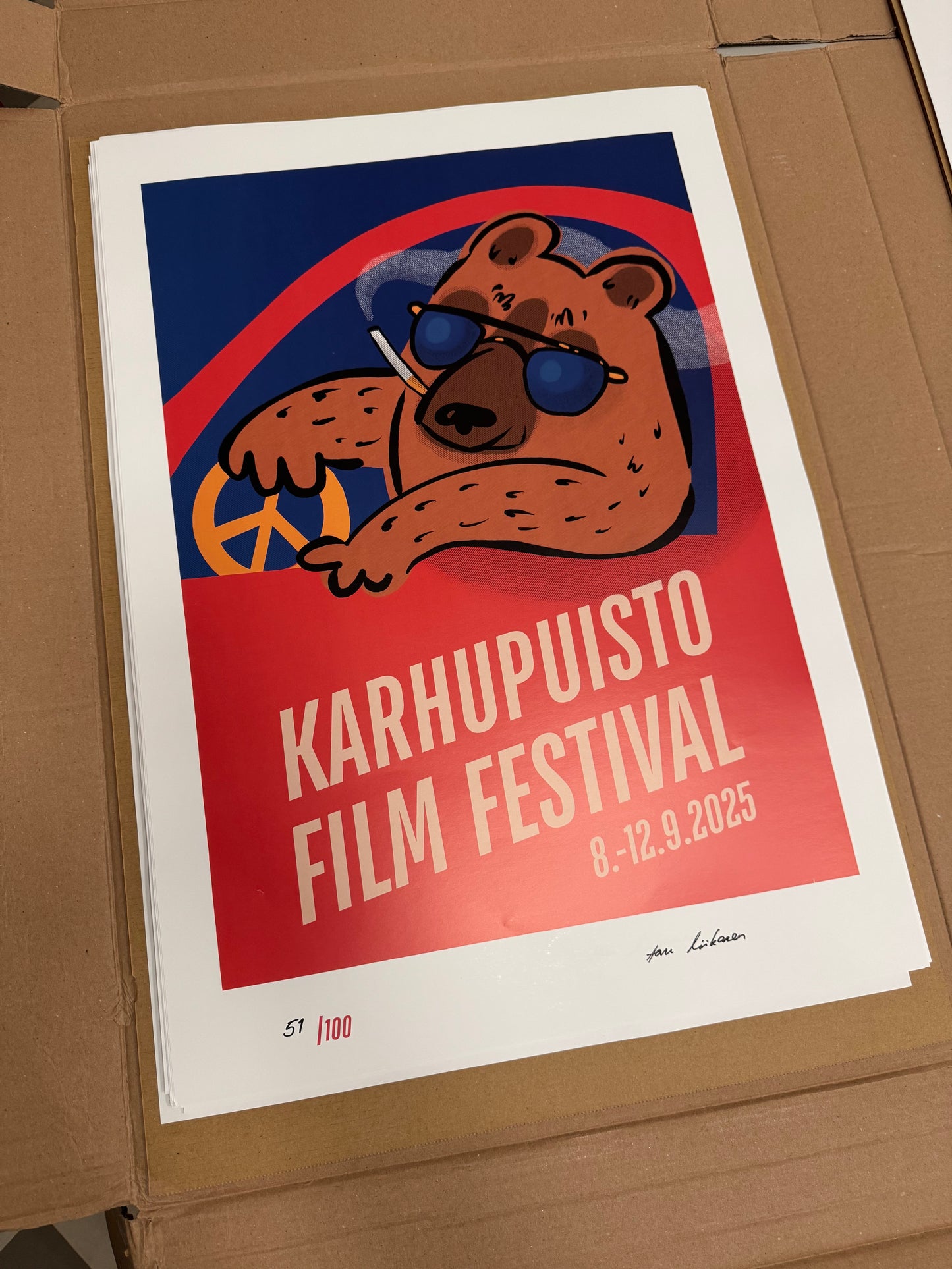 Karhupuisto Film Festival 2025 -taidejuliste