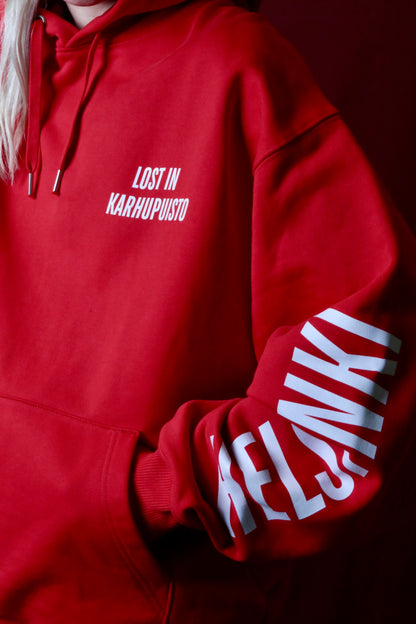 Lost in Karhupuisto hoodie