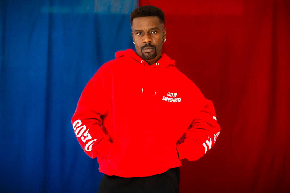Lost in Karhupuisto hoodie