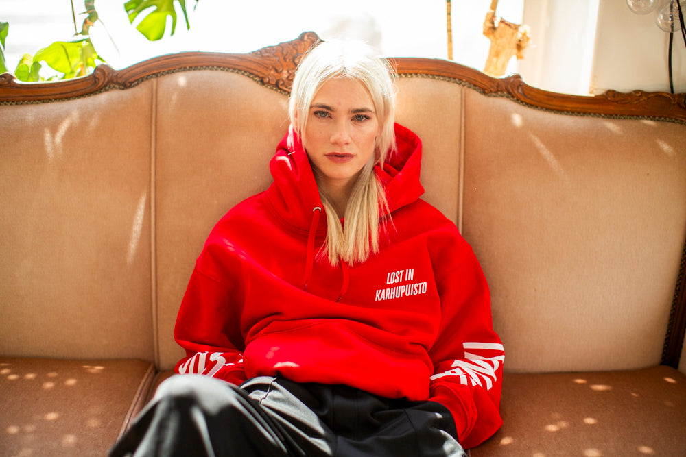 Lost in Karhupuisto hoodie